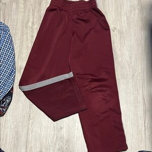 Kids Maroon Track Pants